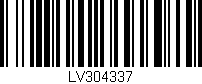 Código de barras (EAN, GTIN, SKU, ISBN): 'LV304337'