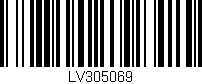 Código de barras (EAN, GTIN, SKU, ISBN): 'LV305069'