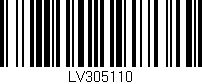 Código de barras (EAN, GTIN, SKU, ISBN): 'LV305110'