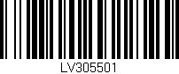 Código de barras (EAN, GTIN, SKU, ISBN): 'LV305501'