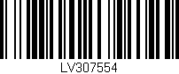 Código de barras (EAN, GTIN, SKU, ISBN): 'LV307554'