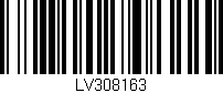 Código de barras (EAN, GTIN, SKU, ISBN): 'LV308163'