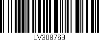Código de barras (EAN, GTIN, SKU, ISBN): 'LV308769'