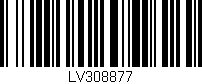 Código de barras (EAN, GTIN, SKU, ISBN): 'LV308877'