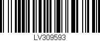 Código de barras (EAN, GTIN, SKU, ISBN): 'LV309593'