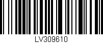 Código de barras (EAN, GTIN, SKU, ISBN): 'LV309610'