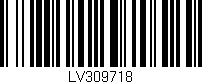Código de barras (EAN, GTIN, SKU, ISBN): 'LV309718'
