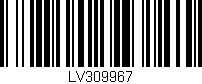 Código de barras (EAN, GTIN, SKU, ISBN): 'LV309967'