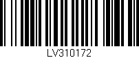 Código de barras (EAN, GTIN, SKU, ISBN): 'LV310172'