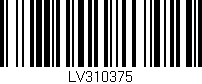 Código de barras (EAN, GTIN, SKU, ISBN): 'LV310375'