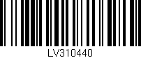 Código de barras (EAN, GTIN, SKU, ISBN): 'LV310440'