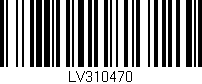 Código de barras (EAN, GTIN, SKU, ISBN): 'LV310470'