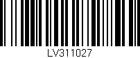 Código de barras (EAN, GTIN, SKU, ISBN): 'LV311027'
