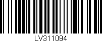Código de barras (EAN, GTIN, SKU, ISBN): 'LV311094'