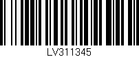 Código de barras (EAN, GTIN, SKU, ISBN): 'LV311345'