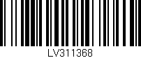 Código de barras (EAN, GTIN, SKU, ISBN): 'LV311368'
