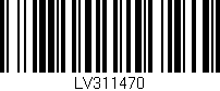 Código de barras (EAN, GTIN, SKU, ISBN): 'LV311470'