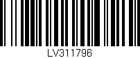 Código de barras (EAN, GTIN, SKU, ISBN): 'LV311796'