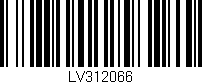 Código de barras (EAN, GTIN, SKU, ISBN): 'LV312066'