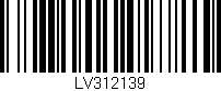 Código de barras (EAN, GTIN, SKU, ISBN): 'LV312139'