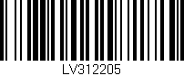 Código de barras (EAN, GTIN, SKU, ISBN): 'LV312205'