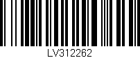 Código de barras (EAN, GTIN, SKU, ISBN): 'LV312262'