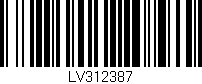 Código de barras (EAN, GTIN, SKU, ISBN): 'LV312387'