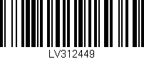 Código de barras (EAN, GTIN, SKU, ISBN): 'LV312449'