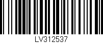 Código de barras (EAN, GTIN, SKU, ISBN): 'LV312537'