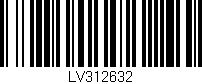 Código de barras (EAN, GTIN, SKU, ISBN): 'LV312632'