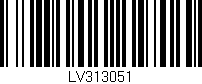Código de barras (EAN, GTIN, SKU, ISBN): 'LV313051'