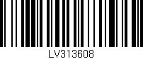 Código de barras (EAN, GTIN, SKU, ISBN): 'LV313608'