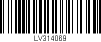 Código de barras (EAN, GTIN, SKU, ISBN): 'LV314069'