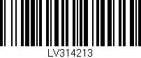 Código de barras (EAN, GTIN, SKU, ISBN): 'LV314213'
