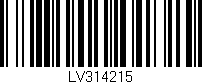 Código de barras (EAN, GTIN, SKU, ISBN): 'LV314215'
