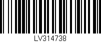 Código de barras (EAN, GTIN, SKU, ISBN): 'LV314738'