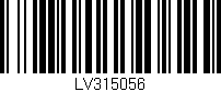 Código de barras (EAN, GTIN, SKU, ISBN): 'LV315056'