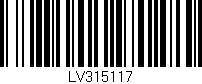 Código de barras (EAN, GTIN, SKU, ISBN): 'LV315117'