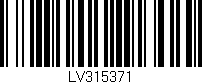 Código de barras (EAN, GTIN, SKU, ISBN): 'LV315371'