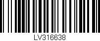 Código de barras (EAN, GTIN, SKU, ISBN): 'LV316638'
