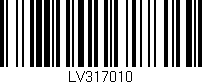 Código de barras (EAN, GTIN, SKU, ISBN): 'LV317010'