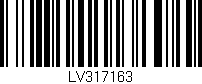 Código de barras (EAN, GTIN, SKU, ISBN): 'LV317163'