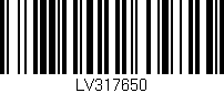 Código de barras (EAN, GTIN, SKU, ISBN): 'LV317650'
