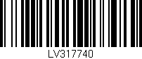 Código de barras (EAN, GTIN, SKU, ISBN): 'LV317740'
