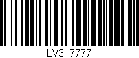 Código de barras (EAN, GTIN, SKU, ISBN): 'LV317777'