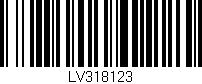 Código de barras (EAN, GTIN, SKU, ISBN): 'LV318123'