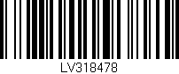 Código de barras (EAN, GTIN, SKU, ISBN): 'LV318478'