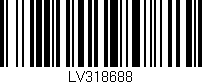 Código de barras (EAN, GTIN, SKU, ISBN): 'LV318688'