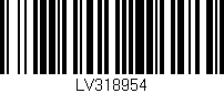 Código de barras (EAN, GTIN, SKU, ISBN): 'LV318954'