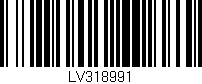 Código de barras (EAN, GTIN, SKU, ISBN): 'LV318991'
